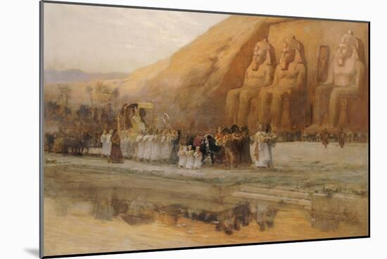 Temple d'Abou Simbel, la Fete Du Pharoan-Frederick Arthur Bridgman-Mounted Giclee Print