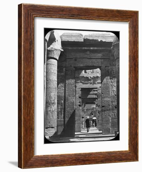 Temple Entrance, Kom Ombo, Egypt, C1890-Newton & Co-Framed Photographic Print