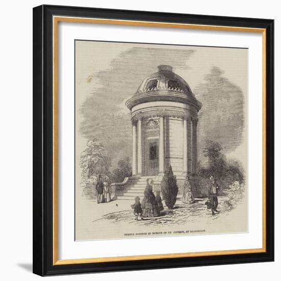 Temple Erected in Honour of Dr Jephson, at Leamington-null-Framed Giclee Print