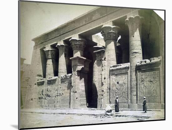 Temple Facade, Edfu, Egypt, 19th Century-Langaki-Mounted Giclee Print