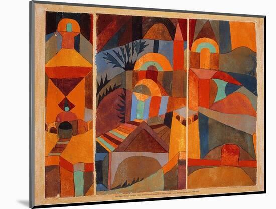 Temple Gardens, 1920-Paul Klee-Mounted Art Print