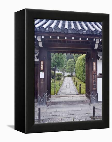 Temple Gate, Sesshuji, Kyoto, Japan-Rob Tilley-Framed Premier Image Canvas