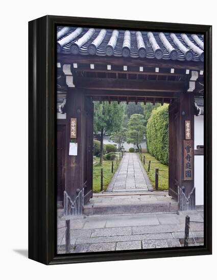 Temple Gate, Sesshuji, Kyoto, Japan-Rob Tilley-Framed Premier Image Canvas