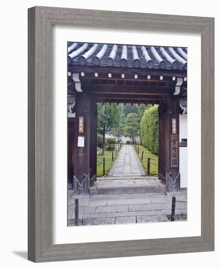 Temple Gate, Sesshuji, Kyoto, Japan-Rob Tilley-Framed Photographic Print