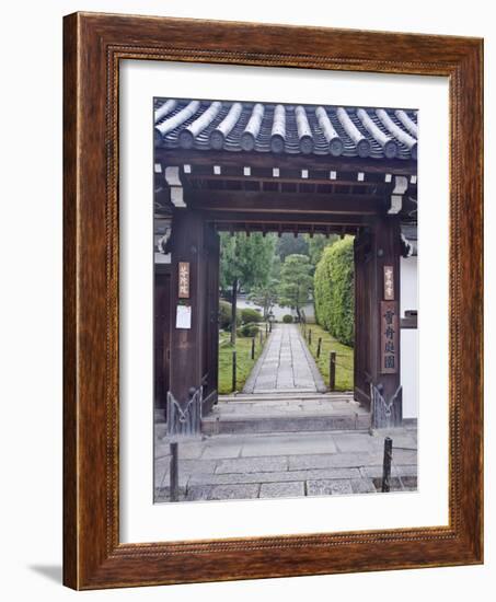 Temple Gate, Sesshuji, Kyoto, Japan-Rob Tilley-Framed Photographic Print