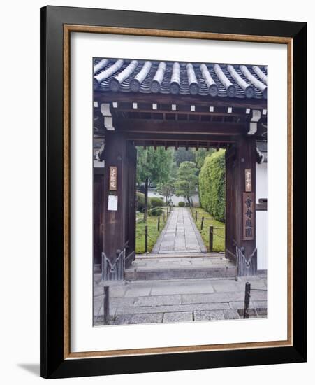 Temple Gate, Sesshuji, Kyoto, Japan-Rob Tilley-Framed Photographic Print