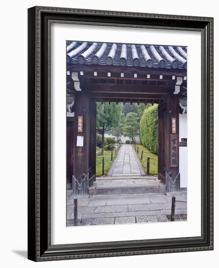 Temple Gate, Sesshuji, Kyoto, Japan-Rob Tilley-Framed Photographic Print