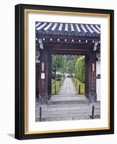 Temple Gate, Sesshuji, Kyoto, Japan-Rob Tilley-Framed Photographic Print