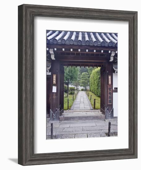 Temple Gate, Sesshuji, Kyoto, Japan-Rob Tilley-Framed Photographic Print