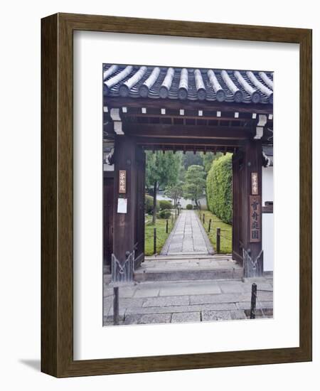 Temple Gate, Sesshuji, Kyoto, Japan-Rob Tilley-Framed Photographic Print