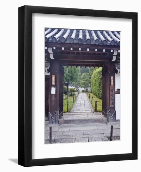 Temple Gate, Sesshuji, Kyoto, Japan-Rob Tilley-Framed Photographic Print