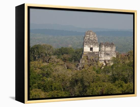 Temple I and Temple Ii, Mayan Archaeological Site, Tikal, Guatemala-Sergio Pitamitz-Framed Premier Image Canvas