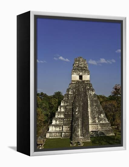 Temple I or Temple of the Giant Jaguar at Tikal-Danny Lehman-Framed Premier Image Canvas