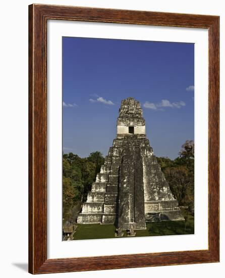 Temple I or Temple of the Giant Jaguar at Tikal-Danny Lehman-Framed Photographic Print