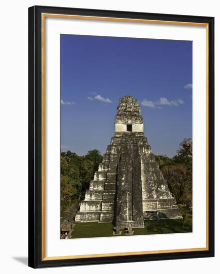 Temple I or Temple of the Giant Jaguar at Tikal-Danny Lehman-Framed Photographic Print