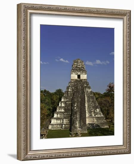 Temple I or Temple of the Giant Jaguar at Tikal-Danny Lehman-Framed Photographic Print