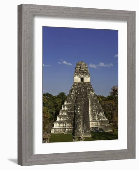 Temple I or Temple of the Giant Jaguar at Tikal-Danny Lehman-Framed Photographic Print