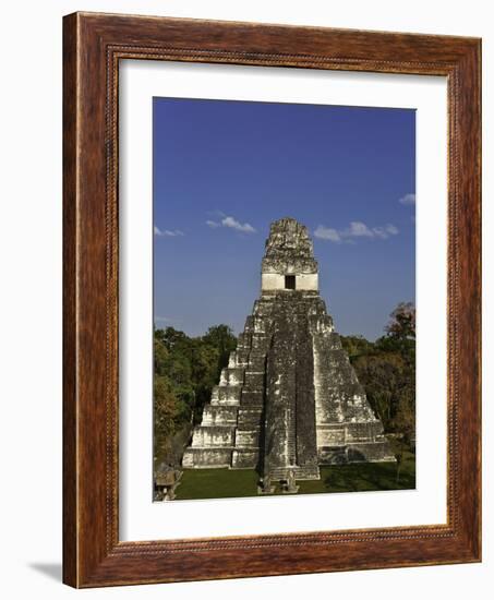 Temple I or Temple of the Giant Jaguar at Tikal-Danny Lehman-Framed Photographic Print