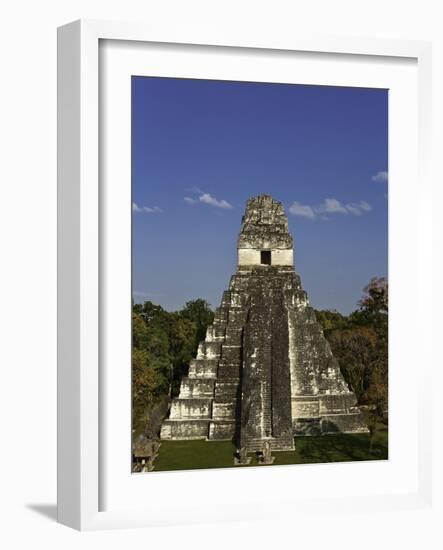 Temple I or Temple of the Giant Jaguar at Tikal-Danny Lehman-Framed Photographic Print