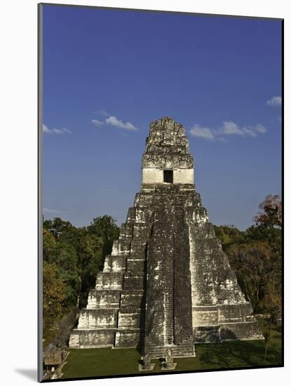 Temple I or Temple of the Giant Jaguar at Tikal-Danny Lehman-Mounted Photographic Print