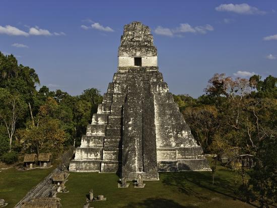 Temple I or Temple of the Giant Jaguar at Tikal' Photographic Print