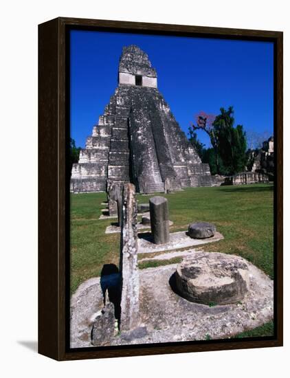 Temple I, Tikal, Guatemala-John Elk III-Framed Premier Image Canvas