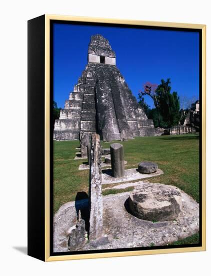 Temple I, Tikal, Guatemala-John Elk III-Framed Premier Image Canvas