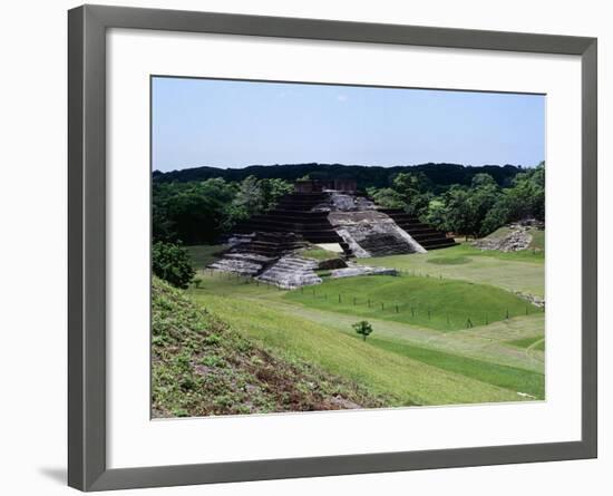 Temple I with the Pyramid Surmounted by a Temple and a View of the Northern Area, Camalcalcoo-null-Framed Giclee Print