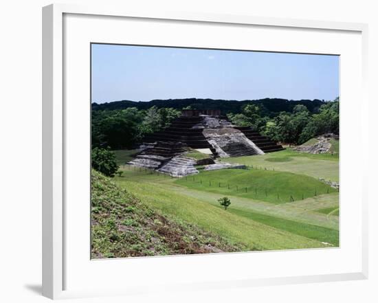 Temple I with the Pyramid Surmounted by a Temple and a View of the Northern Area, Camalcalcoo-null-Framed Giclee Print