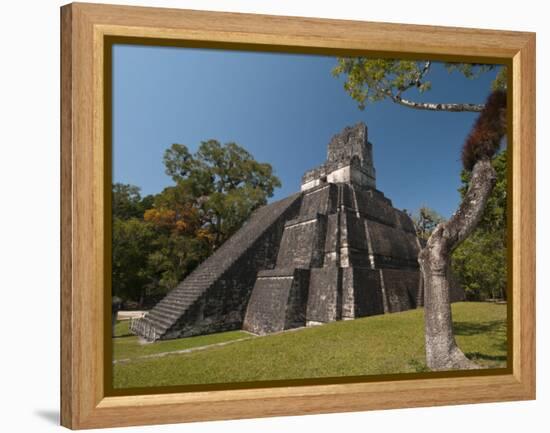 Temple Ii, Mayan Archaeological Site, Tikal, Guatemala-Sergio Pitamitz-Framed Premier Image Canvas