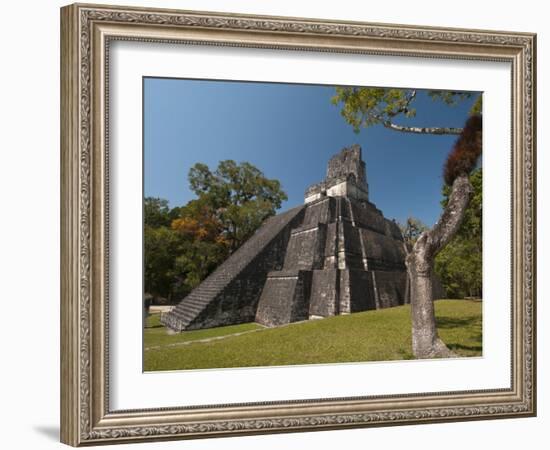 Temple Ii, Mayan Archaeological Site, Tikal, Guatemala-Sergio Pitamitz-Framed Photographic Print