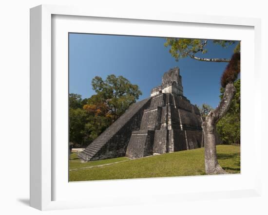 Temple Ii, Mayan Archaeological Site, Tikal, Guatemala-Sergio Pitamitz-Framed Photographic Print