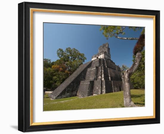 Temple Ii, Mayan Archaeological Site, Tikal, Guatemala-Sergio Pitamitz-Framed Photographic Print