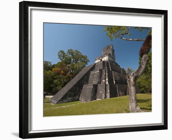 Temple Ii, Mayan Archaeological Site, Tikal, Guatemala-Sergio Pitamitz-Framed Photographic Print