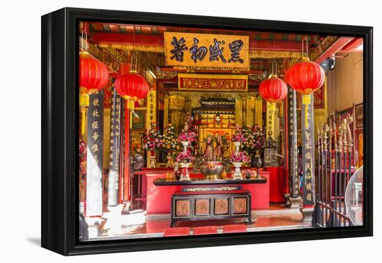 Temple in the City of Kuching, Borneo, Malaysia-Michael Nolan-Framed Premier Image Canvas