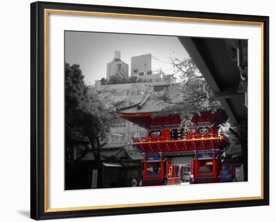 Temple In Tokyo-NaxArt-Framed Art Print