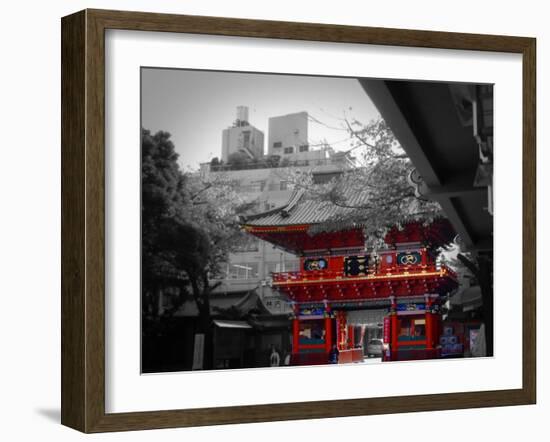 Temple In Tokyo-NaxArt-Framed Art Print