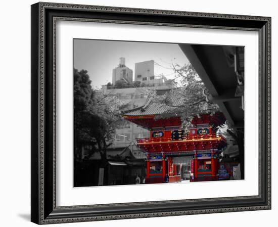 Temple In Tokyo-NaxArt-Framed Art Print