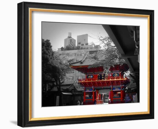 Temple In Tokyo-NaxArt-Framed Art Print