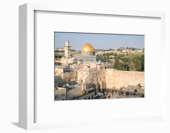 Temple Mount, Dome of the Rock, Redeemer Church and Old City in Jerusalem, Israel, Middle East-Alexandre Rotenberg-Framed Photographic Print