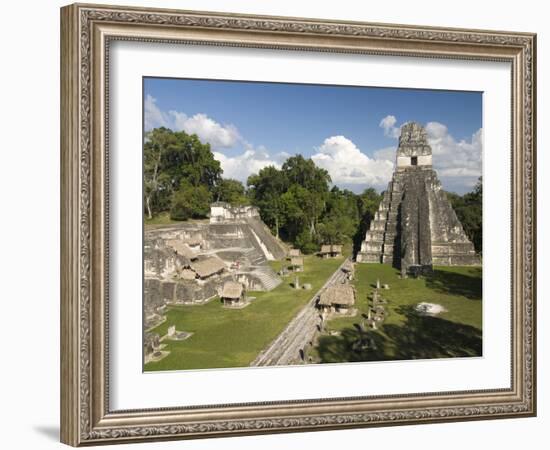 Temple No. 1 (Jaguar Temple) With North Acropolis on the Left, Tikal, Guatemala-null-Framed Photographic Print