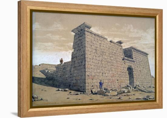 Temple, Nubia, Egypt, 1824-Frederick Catherwood-Framed Premier Image Canvas