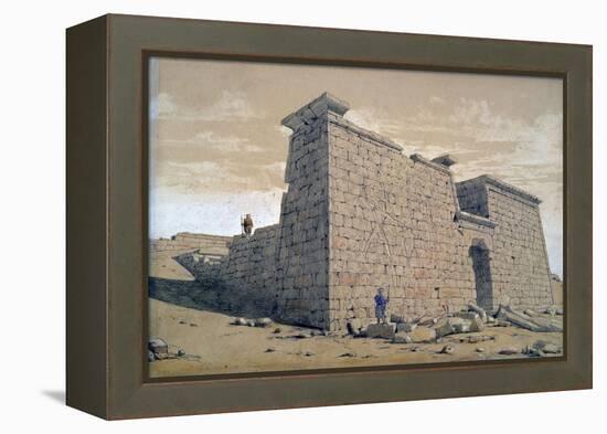 Temple, Nubia, Egypt, 1824-Frederick Catherwood-Framed Premier Image Canvas