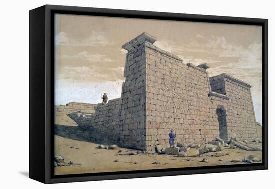 Temple, Nubia, Egypt, 1824-Frederick Catherwood-Framed Premier Image Canvas