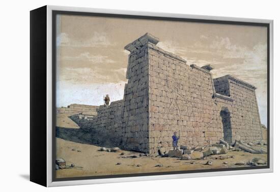Temple, Nubia, Egypt, 1824-Frederick Catherwood-Framed Premier Image Canvas