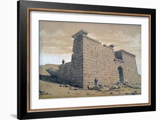 Temple, Nubia, Egypt, 1824-Frederick Catherwood-Framed Giclee Print