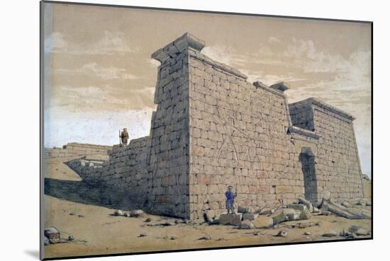 Temple, Nubia, Egypt, 1824-Frederick Catherwood-Mounted Giclee Print