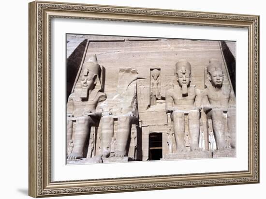 Temple of Abu Simbel, Egypt, 13th Century Bc-null-Framed Giclee Print