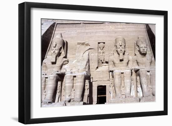 Temple of Abu Simbel, Egypt, 13th Century Bc-null-Framed Giclee Print