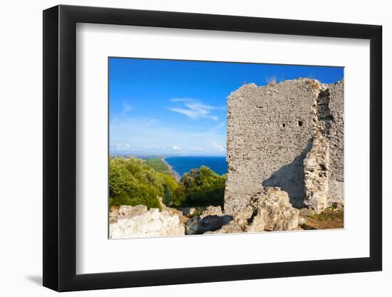 Temple of Acropolis on Capitoline Hill, Tirrenian Vulci's Coast, Grosseto Province, Tuscany, Italy-Nico Tondini-Framed Photographic Print